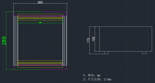 1570nmDFB激光器尺寸圖